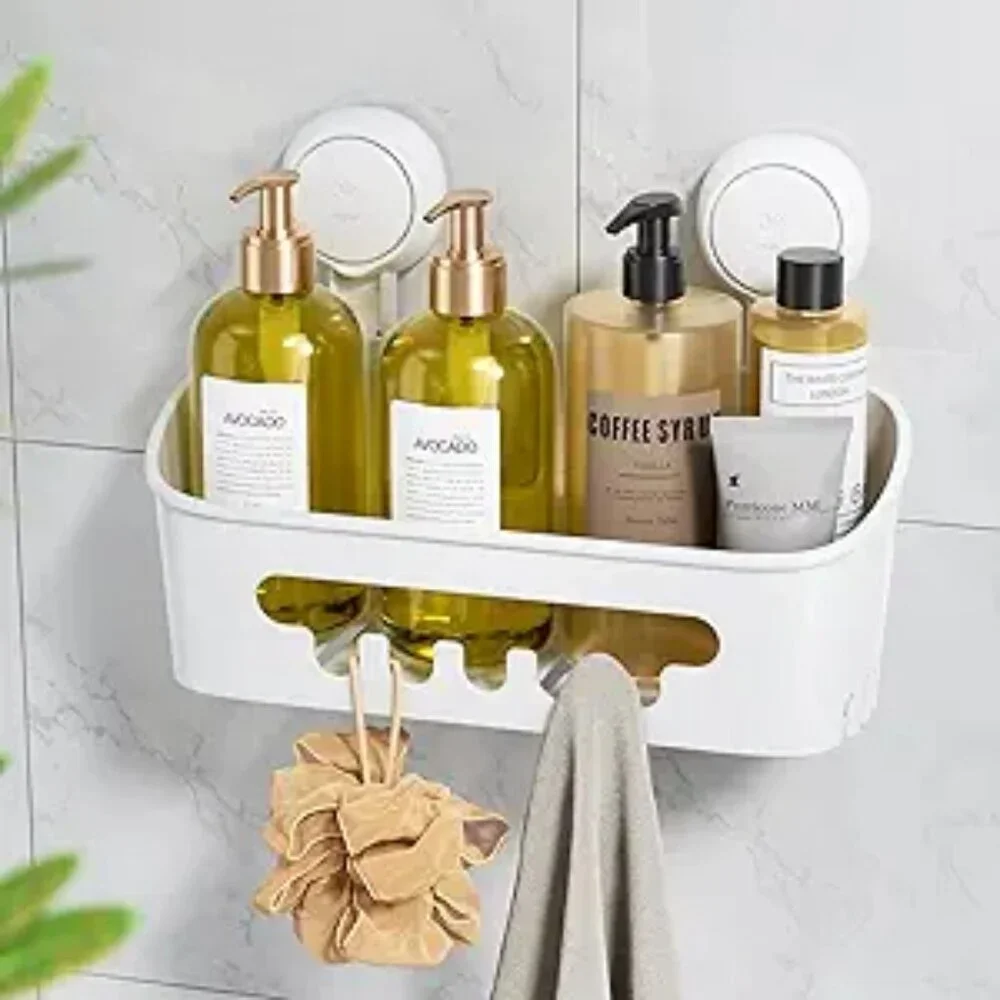 Shower Caddy Suction Cup, Shower Organizer Removable Bathroom Shelf